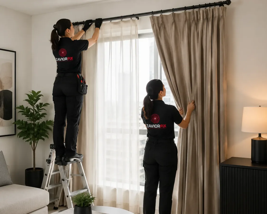 Professional home maintenance technician serving a Dubai property