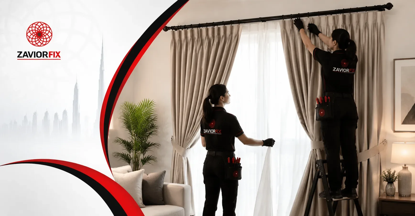 Professional home maintenance technician serving a Dubai property